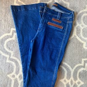 7 For All Mankind Indigo Flare Jeans